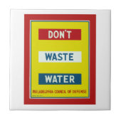 水を無駄にしない タイル (正面)