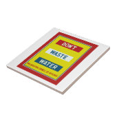 水を無駄にしない タイル (側面)