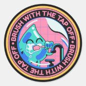 水を無駄にしない ラウンドシール (正面)