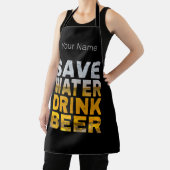 「水を節約してお酒を飲め!」独身最後の祭りでよく使われるフレーズ エプロン (インサイチュ)