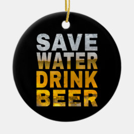 「水を節約してお酒を飲め！」独身最後の祭りでよく使われるフレーズ セラミックオーナメント