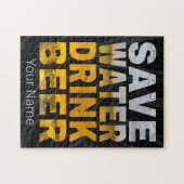 水を節約してビールを飲め バチェラーパーティーの名言 ジグソーパズル (横)