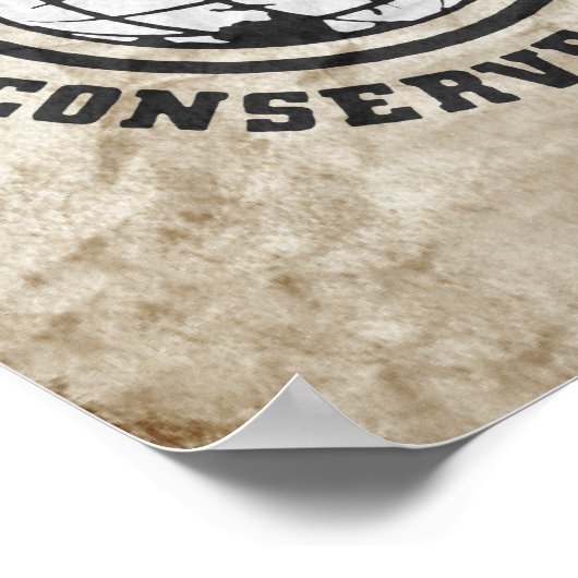 水を節約する ポスター (角)