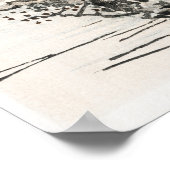 水を背景とした木 (小野米庵) ポスター (角)