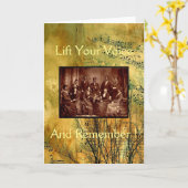 水を通したFiskの記念祭の歌手のウェード カード (黄色い花)