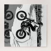 水を通してレース – モトクロスライダー ジグソーパズル (横)