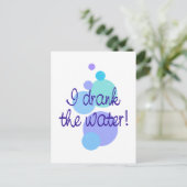 水を飲んだ犯人 ポストカード (スタンド正面)