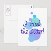 水を飲んだ犯人 ポストカード (正面/裏面)