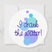 水を飲んだ 案内状 (正面)