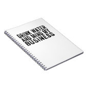 水を飲んで勝手にさせて ヴィンテージ皮肉屋 ノートブック (右側)