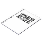 水を飲んで勝手にさせて ヴィンテージ皮肉屋 ノートブック (左側)