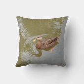 水アヒルの動物の羽の鳥のマガモの雌鶏 クッション (裏面)