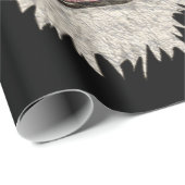 水アート色の野生の虎の茶色と黒 ラッピングペーパー (ロールコーナー)