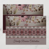 水アート色フローラ 招待状 (正面/裏面)