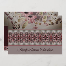 水アート色フローラ 招待状