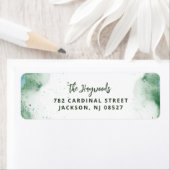 水アート色差出人住所 ラベル (インサイチュ)