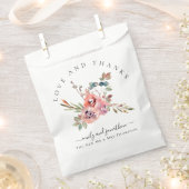 水アート色花模様お名前ありがとう結婚 フェイバーバッグ (クリップ留めされた状態)