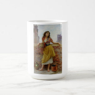 水イタリアン運搬女の子 コーヒーマグカップ