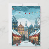 水エレガントがクリスマス市場に出回る シーズンカード (裏面)