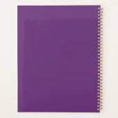 水エレガントカラフル色エステティシャン プランナー手帳 (裏面)