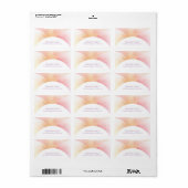 水エレガントカラフル色テンプレートアドレス ラベル (フルシート)