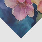 水エレガントカラフル色フローラの分離 薄葉紙 (詳細)