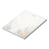 水エレガントカラフル色春自然 ノートパッド (回転)