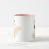 水エレガントパーソナライズされた色ハミングバード マグカップ (中央)