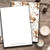 水エレガントパーソナライズされた色ワイルドフラワー ノートカード