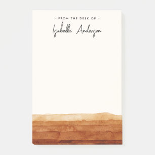 水エレガントパーソナライズされた色抽象芸術砂漠 ポストイット