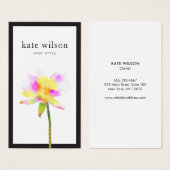 水エレガントモダン彩蓮の花 (正面&裏面)