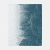 水エレガントモダン色の森 フリースブランケット (正面)