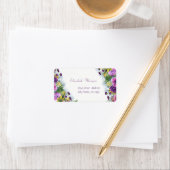 水エレガントモダン色の花、シック ラベル (インサイチュ)