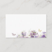 水エレガントモダン色の蝶がベビー翔 エンクロージャーカード (裏面)