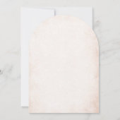 水エレガントモダン色ベージュエンジェルバプティスインヴィ 招待状 (裏面)