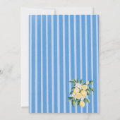 水エレガントモダン色メイン絞りブライダルsho 招待状 (裏面)