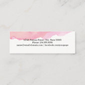 水エレガント彩ピンミニマルク スキニー名刺 (裏面)