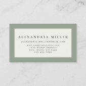 水エレガント彩園花 名刺 (裏面)