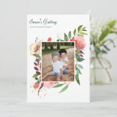 水エレガント彩植物フローラ写真 シーズンカード (スタンド正面)