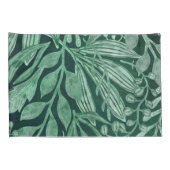 水エレガント彩植物緑の葉芸術作品 枕カバー (裏面-右)
