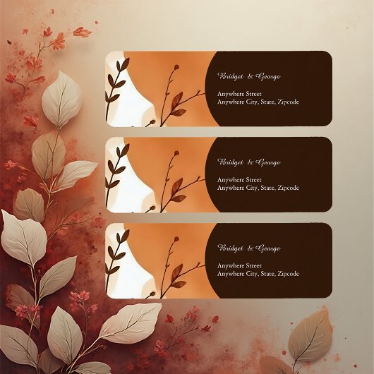 水エレガント彩植物芸術 ラベル