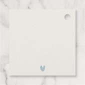 水エレガント彩雪の冬の森パイン結婚ズ フェイバータグ (裏面)