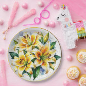 水エレガント彩 ペーパープレート (パーティー)