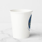 水エレガント色いかり名航海のネイビーブルー 紙コップ (右)