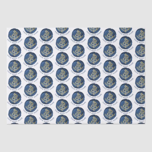 水エレガント色いかり名航海のネイビーブルー 薄葉紙 (正面)