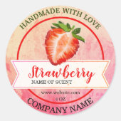 水エレガント色いちごジャムクラシックラウンドS ラウンドシール (正面)