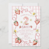 水エレガント色いちごbiFlatホリデーカード シーズンカード (正面)