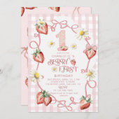 水エレガント色いちごbiFlatホリデーカード シーズンカード (正面/裏面)