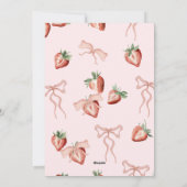 水エレガント色いちごbiFlatホリデーカード シーズンカード (裏面)