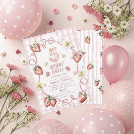 水エレガント色いちごbiFlatホリデーカード シーズンカード